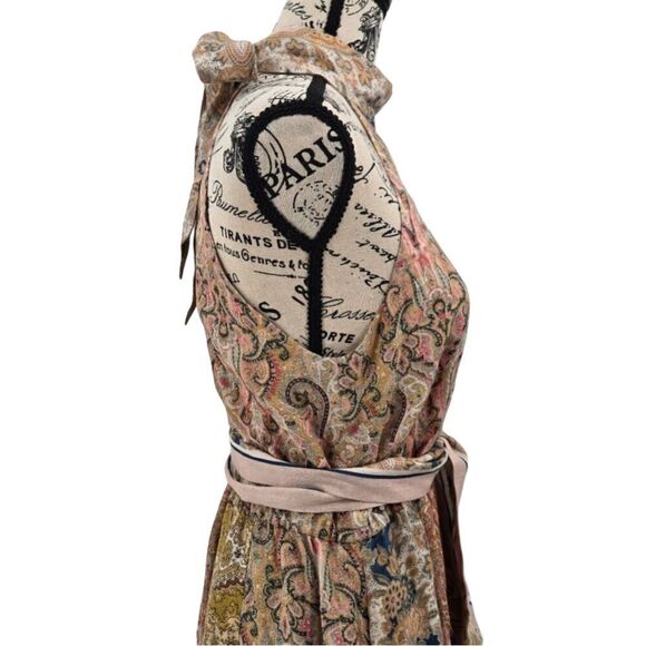 Zimmermann Freja Linen Halter Scarf Dress Size 3 - Picture 9 of 16